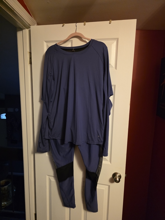 Xersion Pants - Purple Active Set - Long Sleeve Top & Leggings